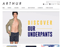 Tablet Screenshot of boutique-arthur.com